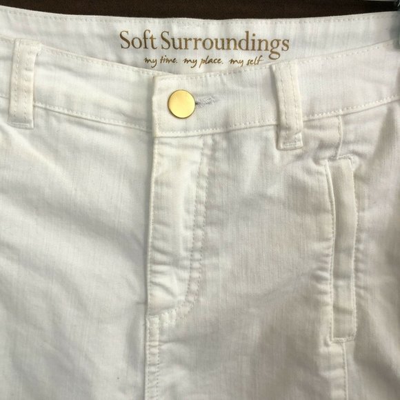 Soft Surroundings Rennes Bootcut Denim White Jean - Picture 3 of 8